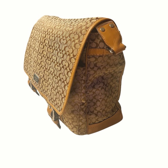 Coach Messenger Bag Brown Khaki - Picture 4 of 17